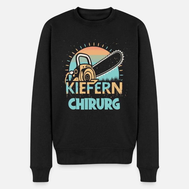 Kiefernchirurg - Männer Premium Bio Pullover - Schwarz