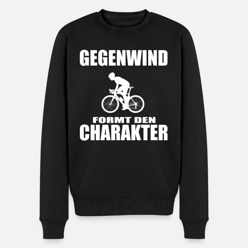 Fahrrad - Männer Premium Bio Pullover - Schwarz