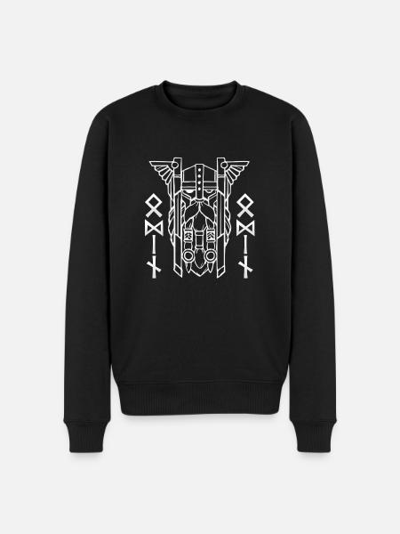 Odin - Viking God - Men's Premium Organic Jumper - black