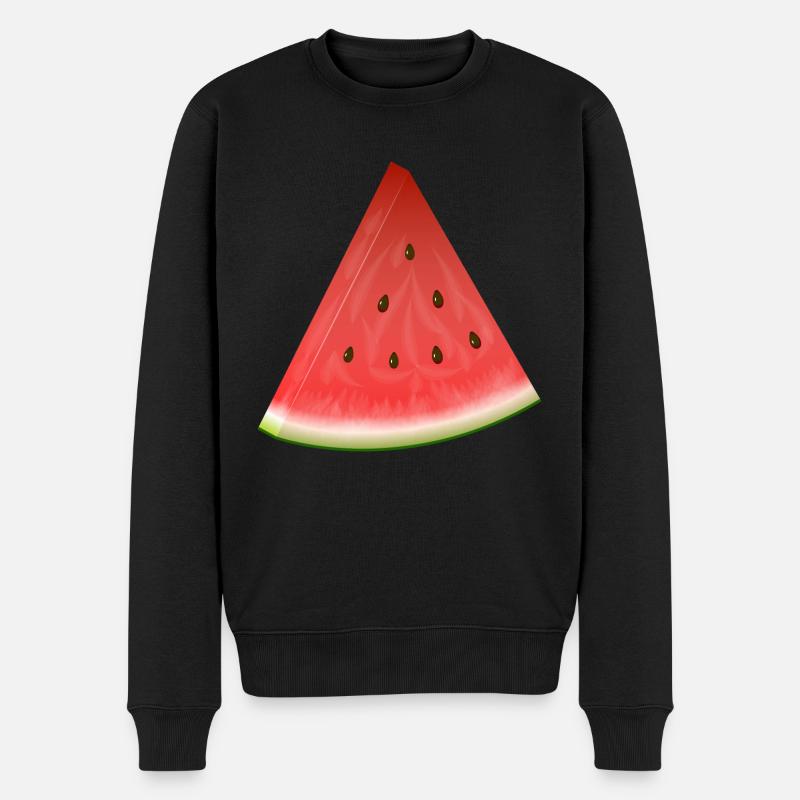 Melone - Männer Premium Bio Pullover - Schwarz