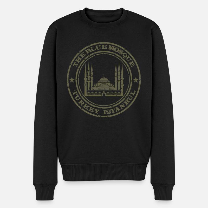 Türkei Istanbul - Männer Premium Bio Pullover - Schwarz