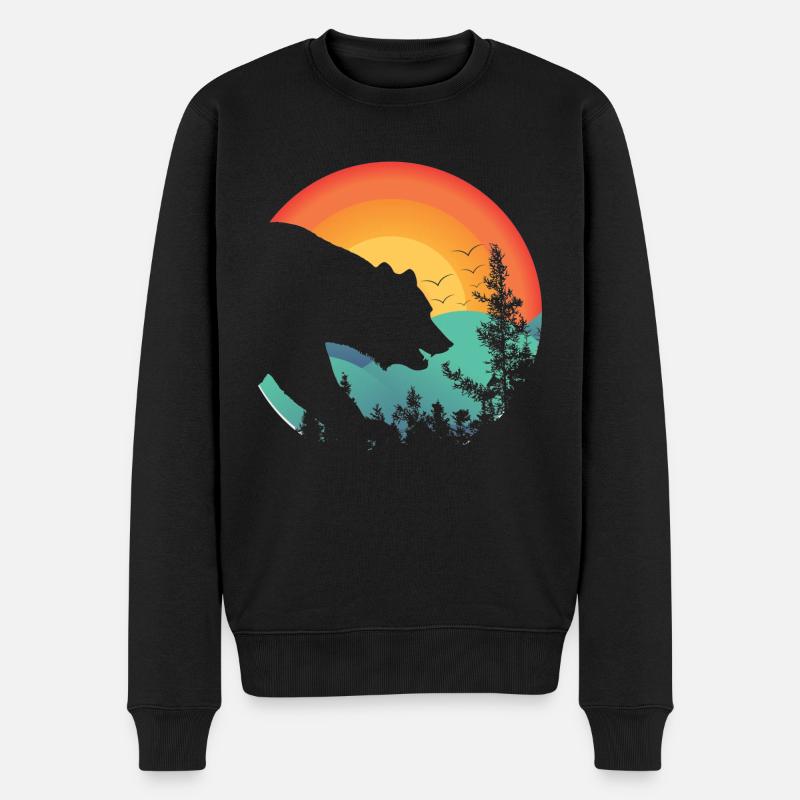 un Ours - Pull Premium bio Homme - noir