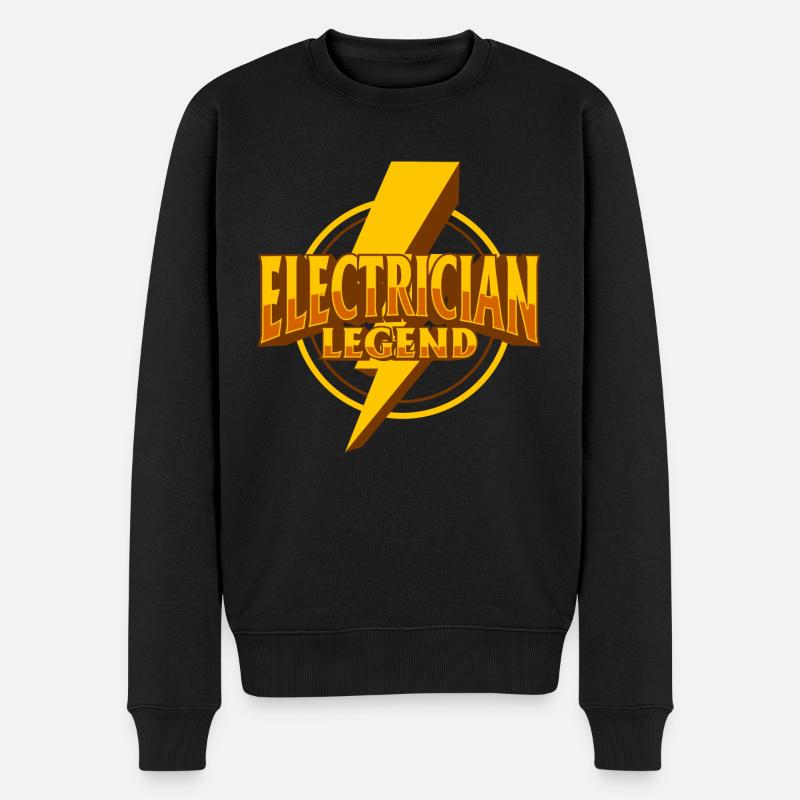 Electrician Legend Travailleur en électronique - Pull Premium bio Homme - noir