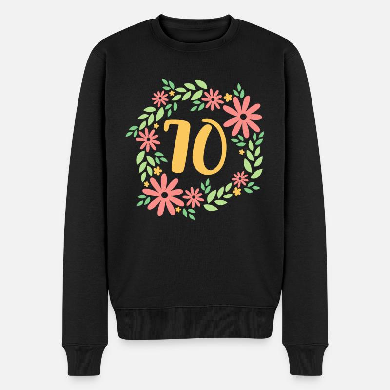 Cadeau du 70e anniversaire - Pull Premium bio Homme - noir