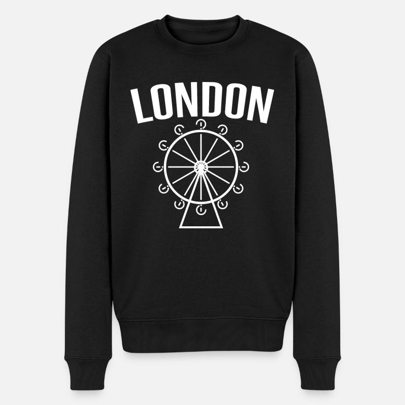 Londres - Pull Premium bio Homme - noir