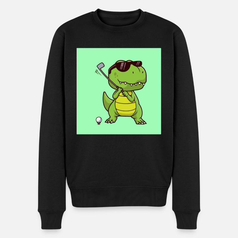 dinosaure - Pull Premium bio Homme - noir