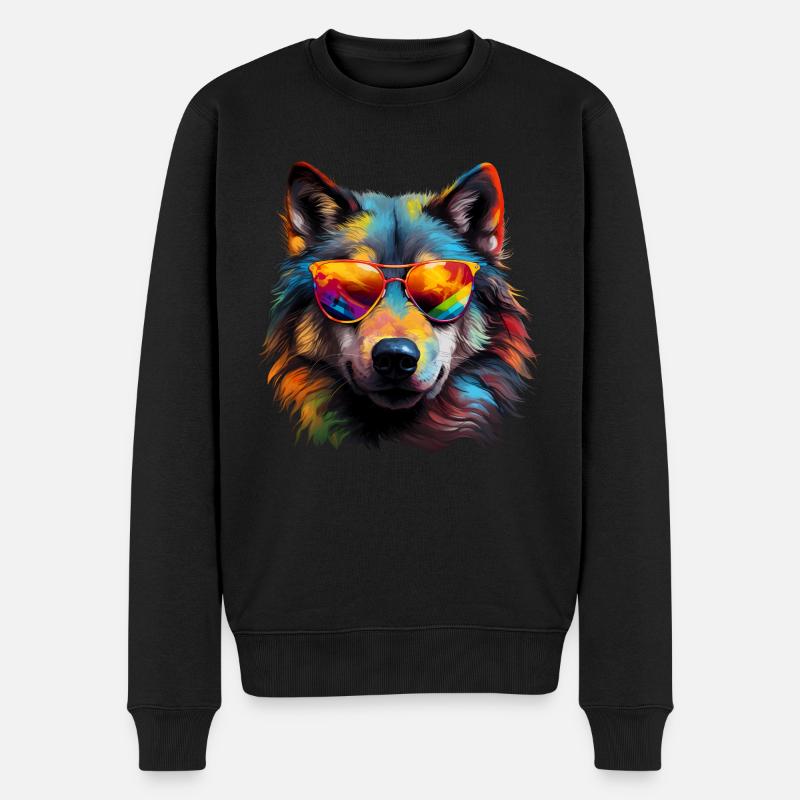 Lunettes de soleil Wolf - Pull Premium bio Homme - noir