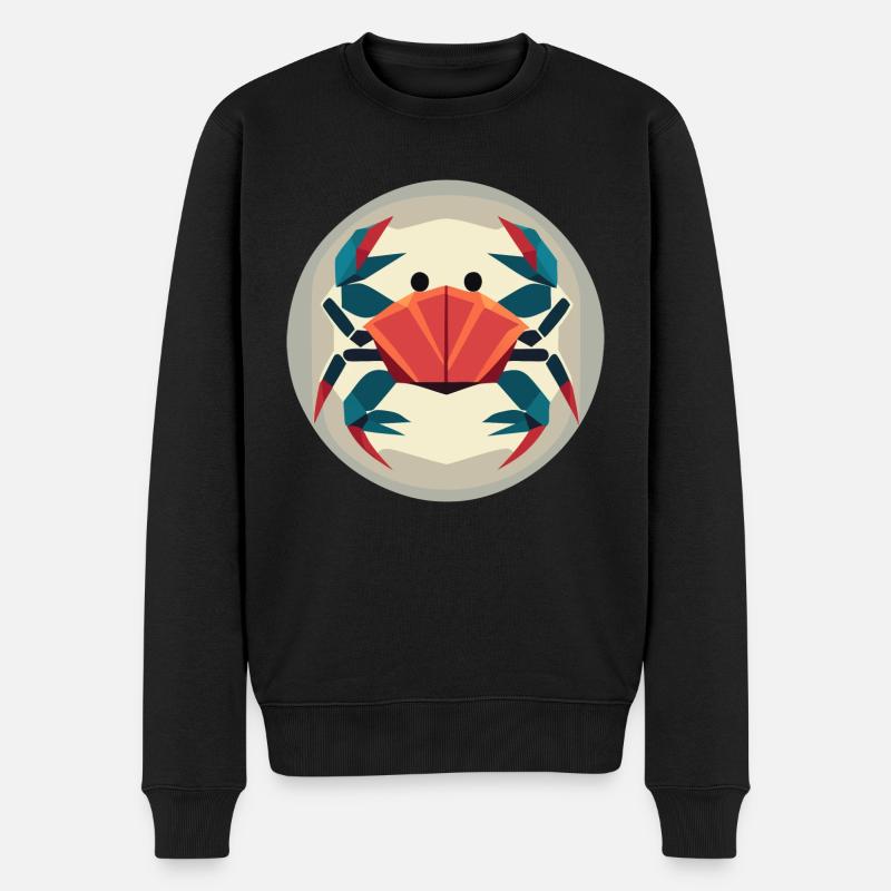 crabe zodiaque - Pull Premium bio Homme - noir