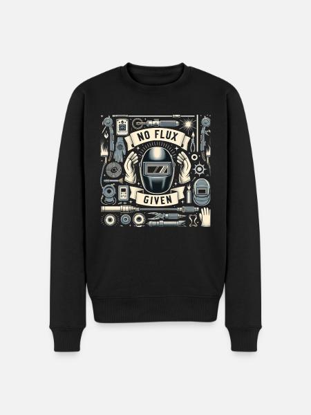 No Flux Given 18 - Men's Premium Organic Jumper - black