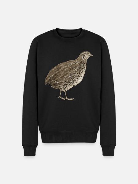Quail Bird - Men's Premium Organic Jumper - black