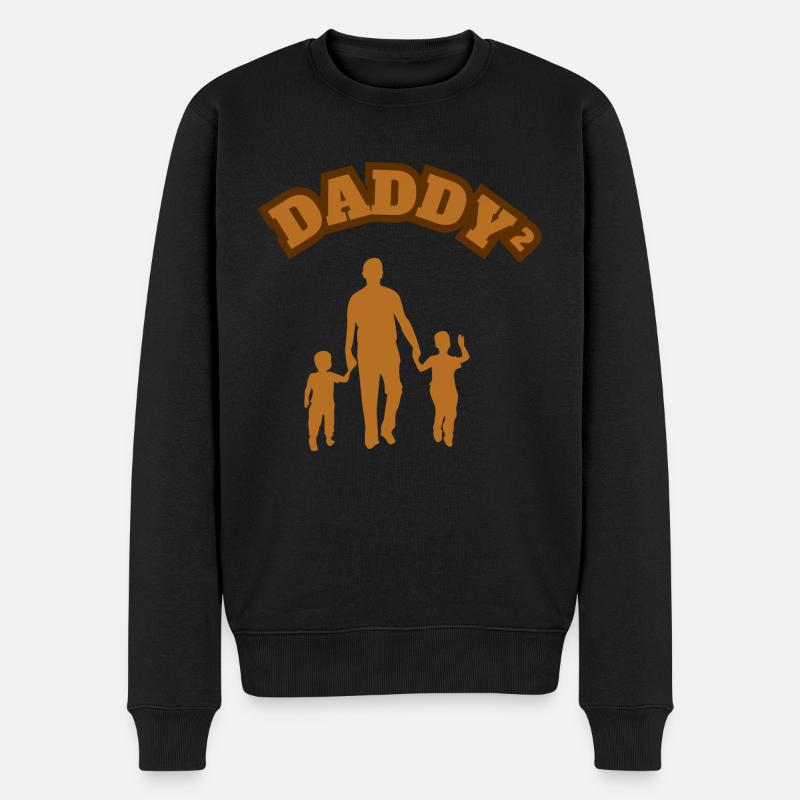 Fier Père Kid Garçon Marron - Pull Premium bio Homme - noir