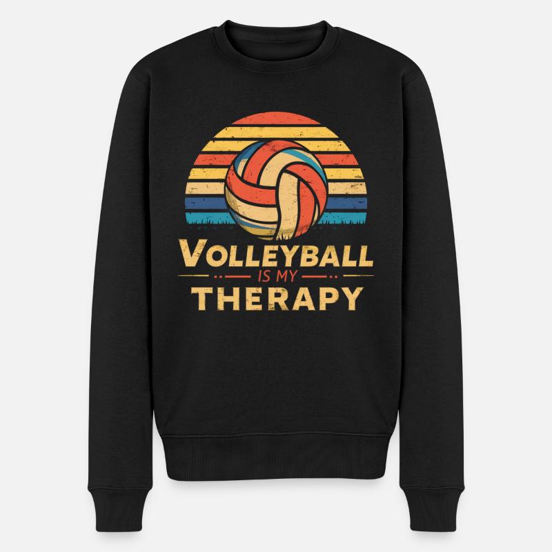 Volley-ball - Pull Premium bio Homme - noir