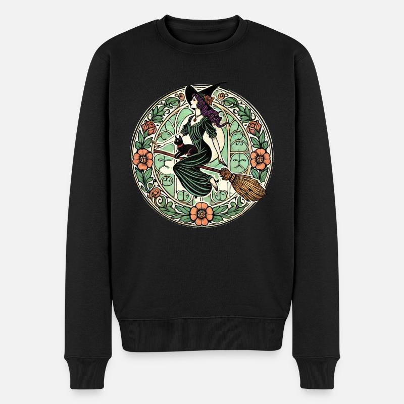 Sorcière d’Halloween - Pull Premium bio Homme - noir