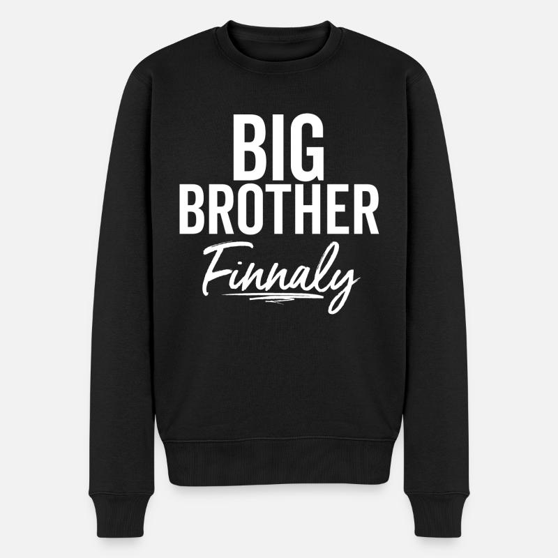 Großer Bruder Finnaly - Männer Premium Bio Pullover - Schwarz