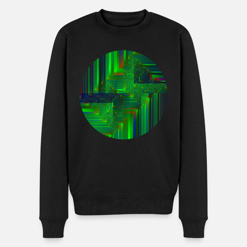 Mathematic Fraktale Kunst Mandelbrot Fractimage - Männer Premium Bio Pullover - Schwarz
