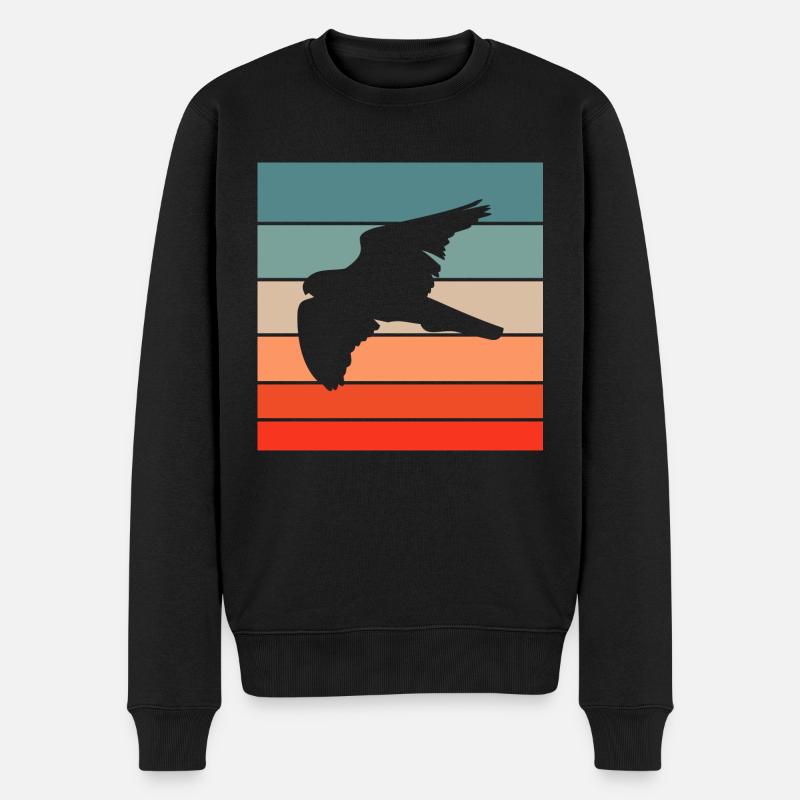 Falknerei Geschenkidee Falkner Beizjagd Greifvogel - Männer Premium Bio Pullover - Schwarz