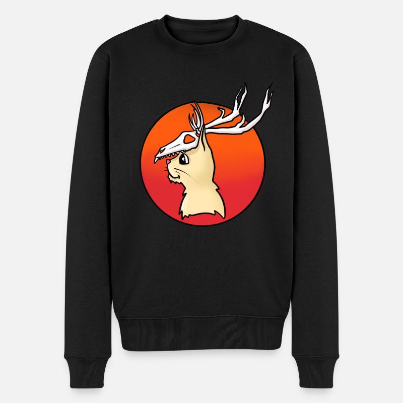 Wendigo Cat - Men's Premium Organic Jumper - black