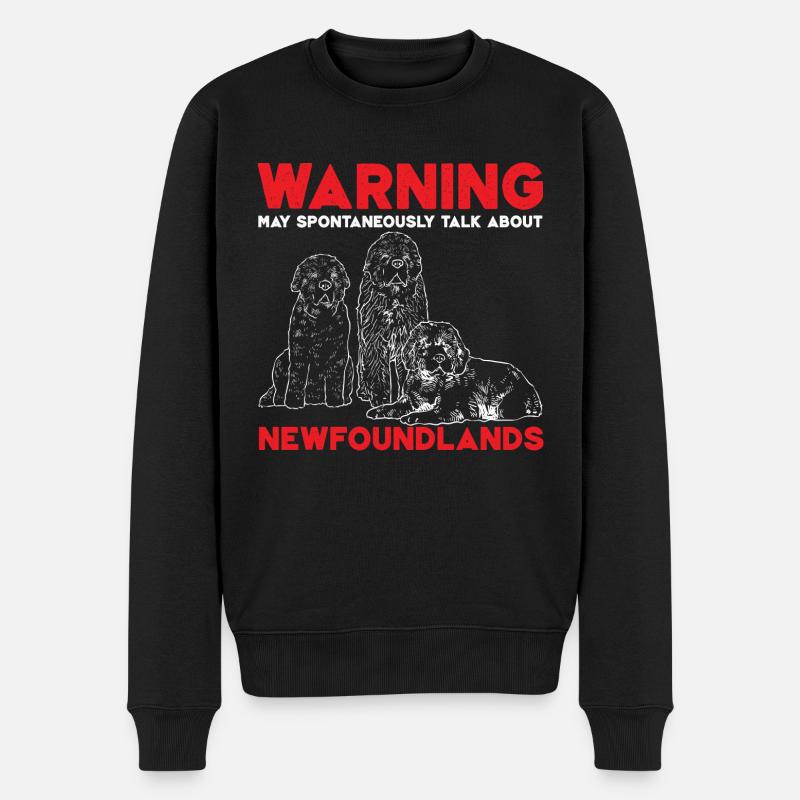 Terre-Neuve Chien de Terre-Neuve - Pull Premium bio Homme - noir