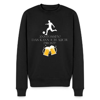 Fußball-Sauf-Artikel - Männer Premium Bio Pullover - Schwarz - Vorne - Nico (187cm)