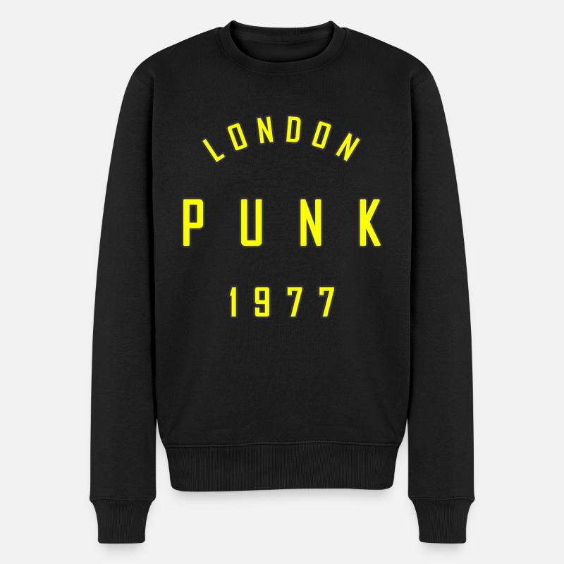 PUNK LONDRES 1977 - Pull Premium bio Homme - noir