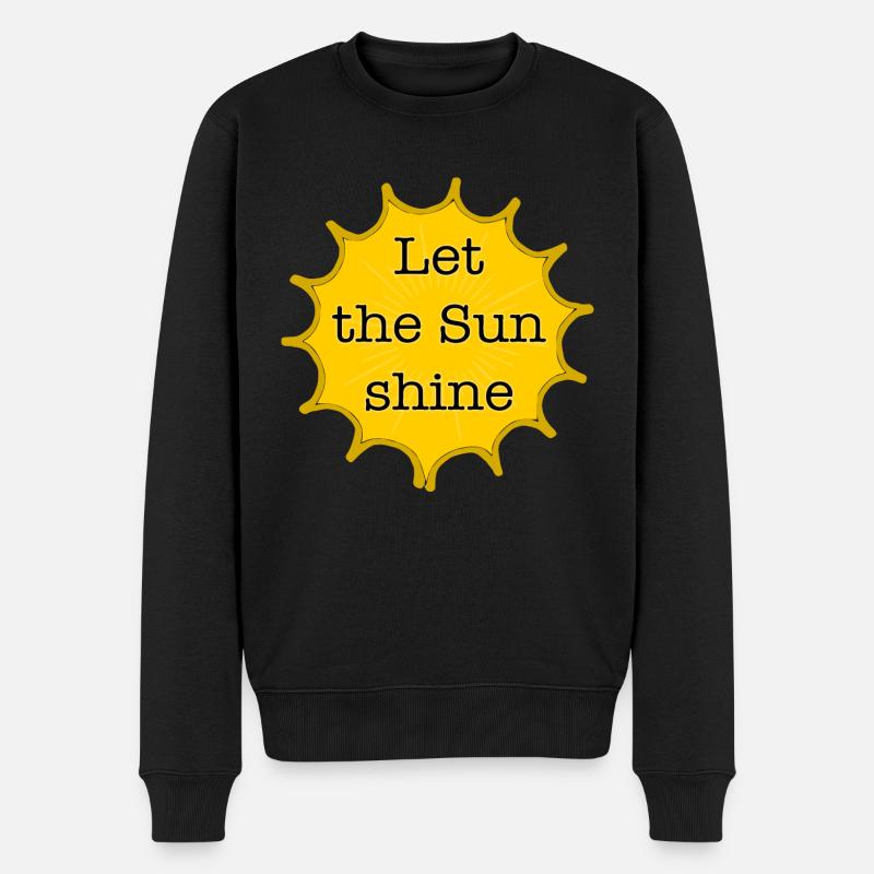 Laissez briller le soleil - Pull Premium bio Homme - noir