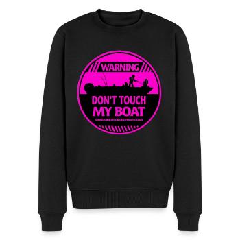 Boat Warning - Men's Premium Organic Jumper - black - Front - Nico (187cm)