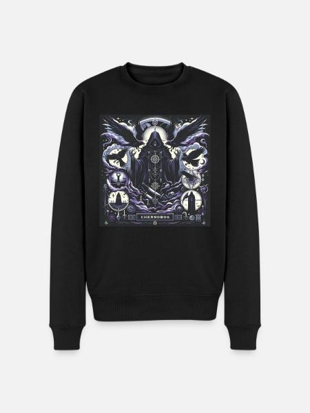 Chernobog: Slavic God of Darkness - Men's Premium Organic Jumper - black