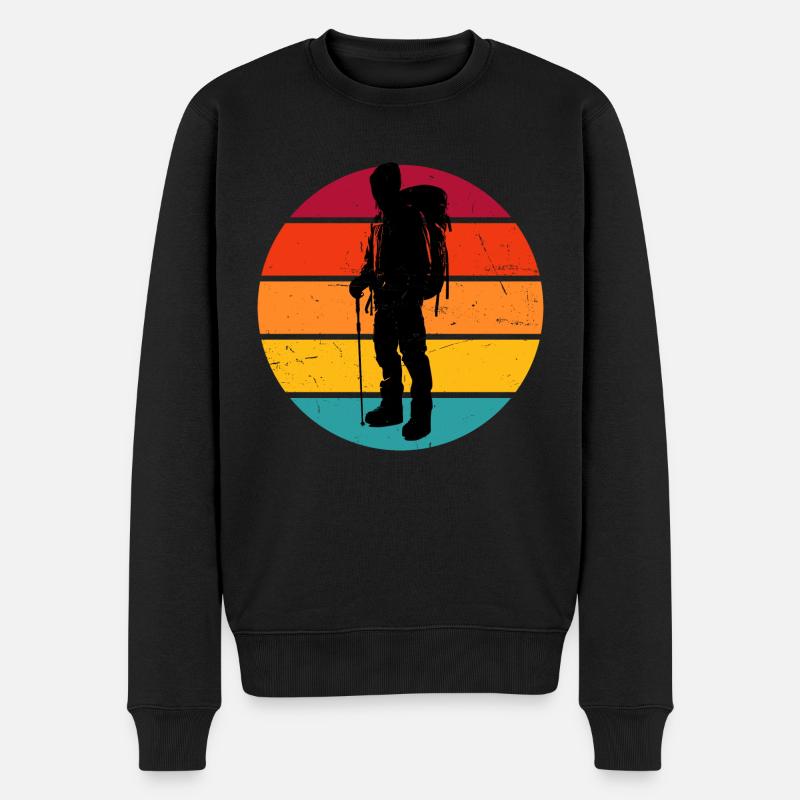 Climbing Boulder Climber Climber Bouldering - Men's Premium Organic Jumper - black