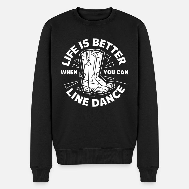Danse de style western - Pull Premium bio Homme - noir