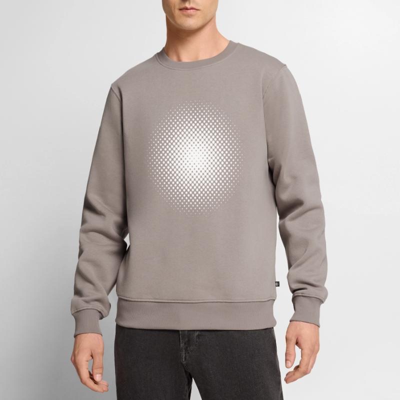 Optical illusion pattern circle geometry gift Men's Premium Organic Jumper