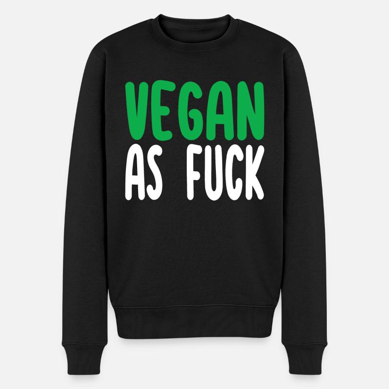 Végétalien comme Fuck - Pull Premium bio Homme - noir
