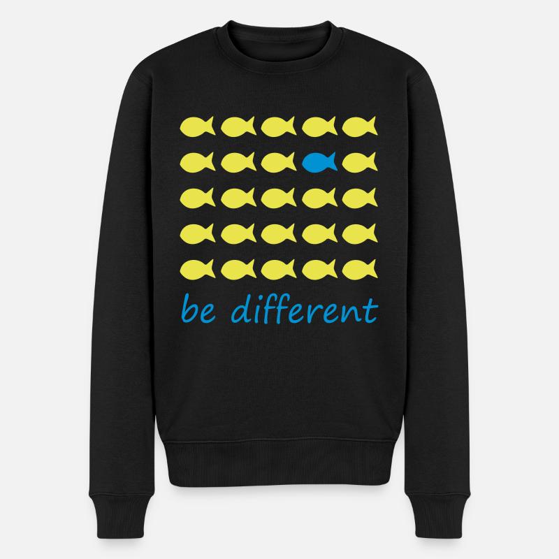 être différent - Pull Premium bio Homme - noir