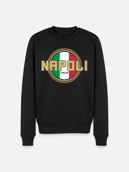 NAPOLI - Maglione ecologico premium da uomo - nero