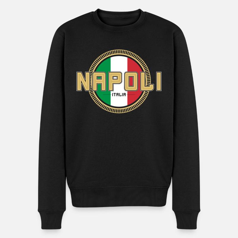 NAPOLI - Pull Premium bio Homme - noir