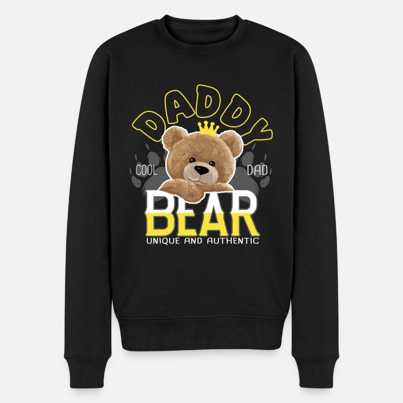 Papa daddy bear dad cool - Pull Premium bio Homme - noir