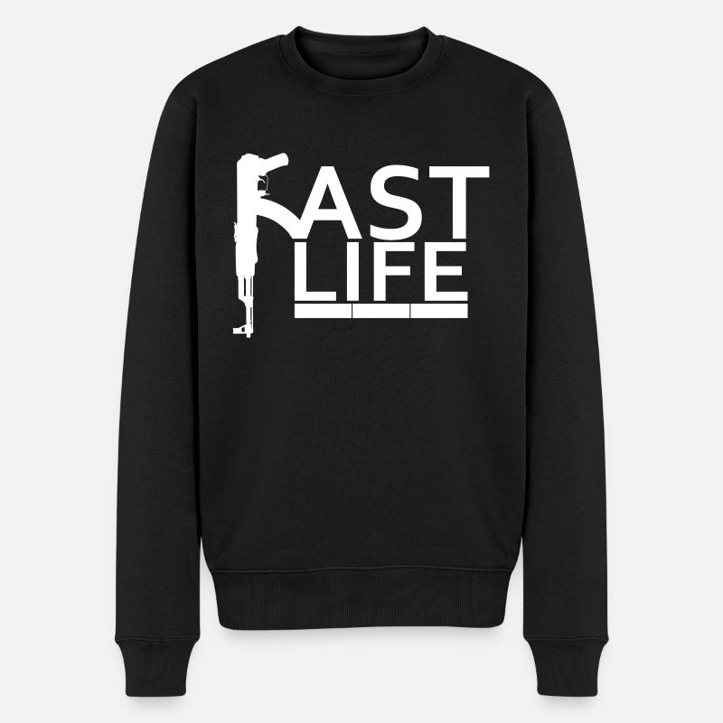 Vie rapide - Pull Premium bio Homme - noir