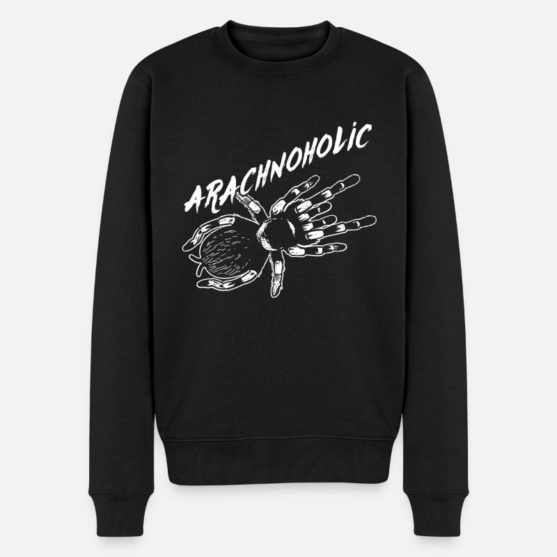 Tarentule arachnoholique - Pull Premium bio Homme - noir