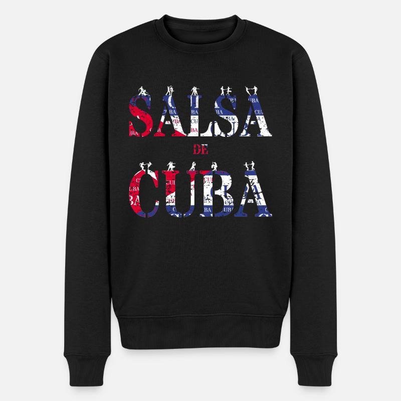 Salsa de Cuba | Kuba Cuban Dance - Männer Premium Bio Pullover - Schwarz