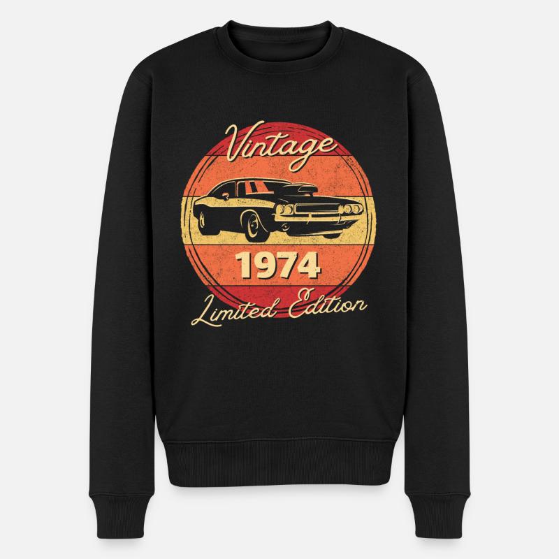 Vintage 1974, Limited edition - Pull Premium bio Homme - noir