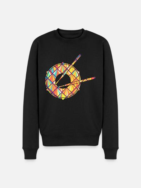 Snare drum Snare drum Geometric - Men's Premium Organic Jumper - black