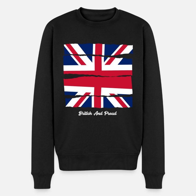 Britannique et fier - Pull Premium bio Homme - noir