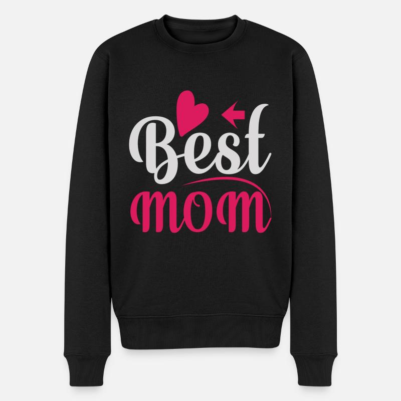 Best Mom - Männer Premium Bio Pullover - Schwarz