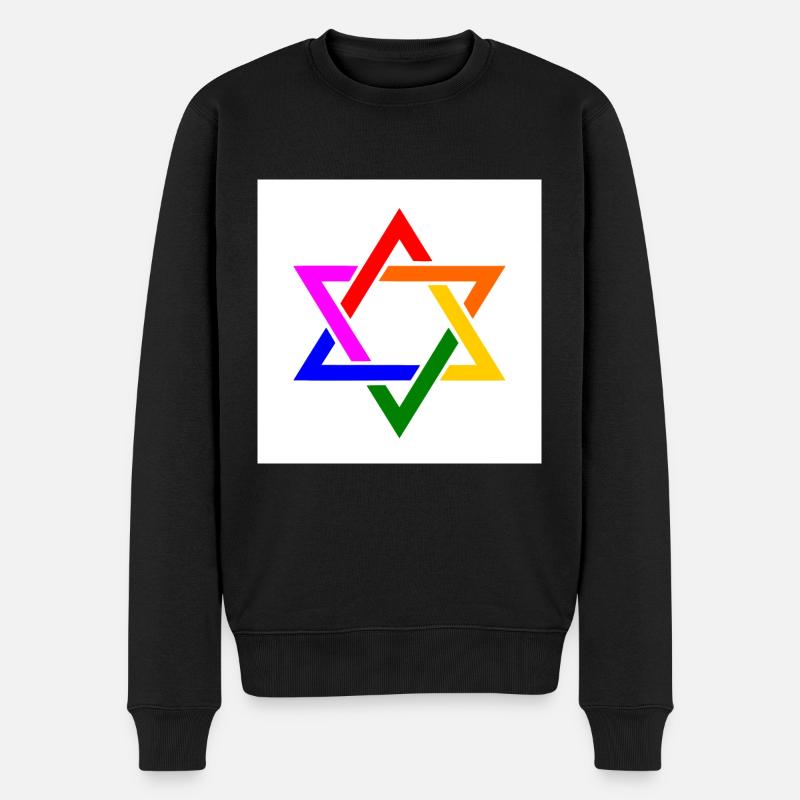 Israel lgbt drapeau - Pull Premium bio Homme - noir