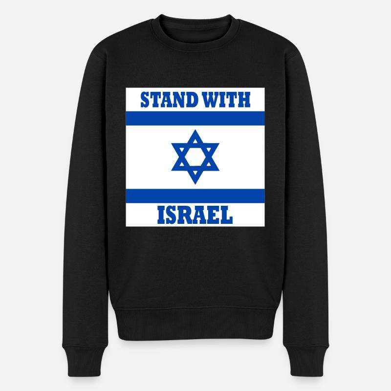 Stand with israel - Pull Premium bio Homme - noir