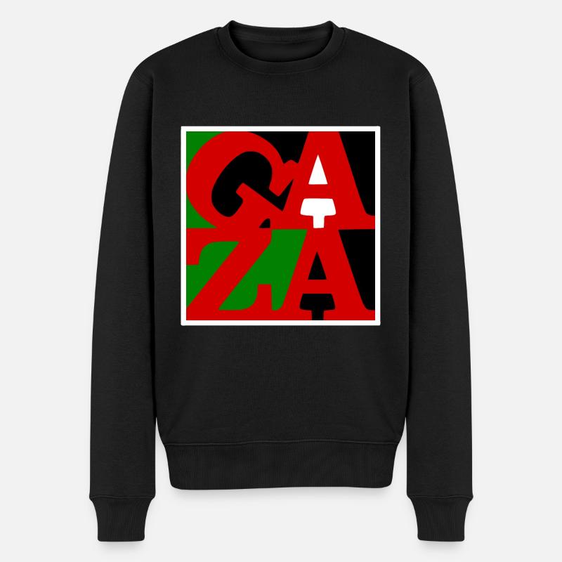 Gaza - Pull Premium bio Homme - noir