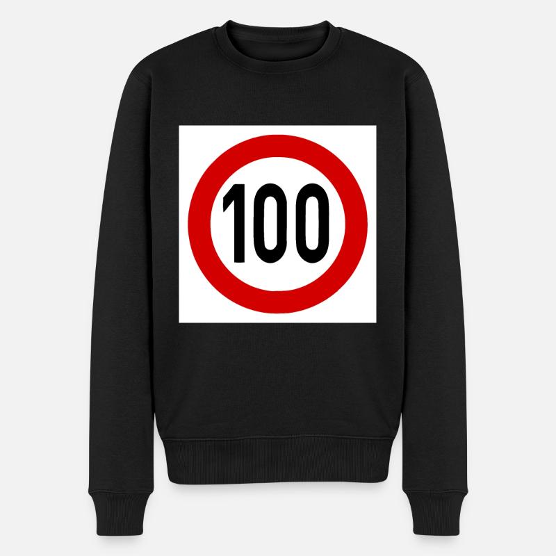 Limite de vitesse 100 - Pull Premium bio Homme - noir
