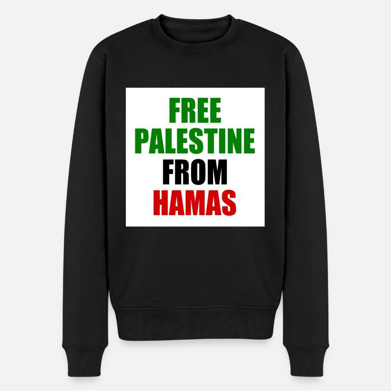 Free palestine - Pull Premium bio Homme - noir