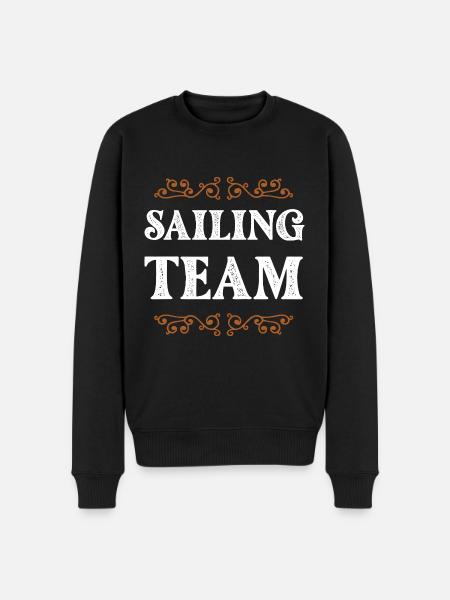 Sailing Crew - Men's Premium Organic Jumper - black