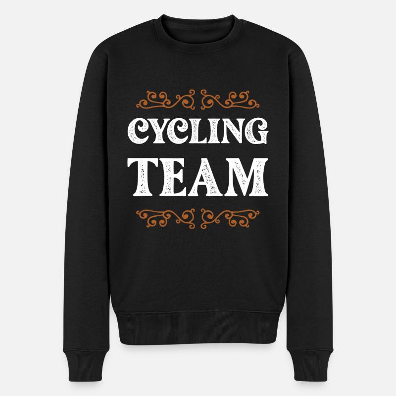 Cycling Crew - Männer Premium Bio Pullover - Schwarz