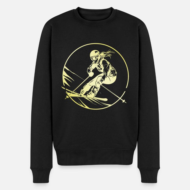 Ski Ski Femme - Pull Premium bio Homme - noir